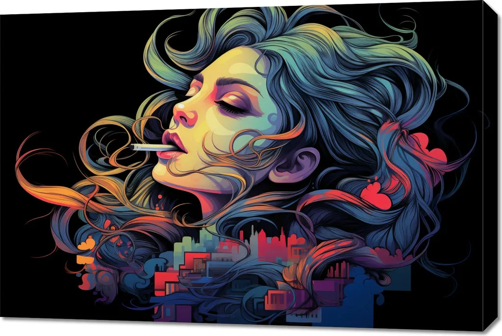 Tableau Image 90 x 60 cm Rêves de soi-même - Décoration Murale Premium