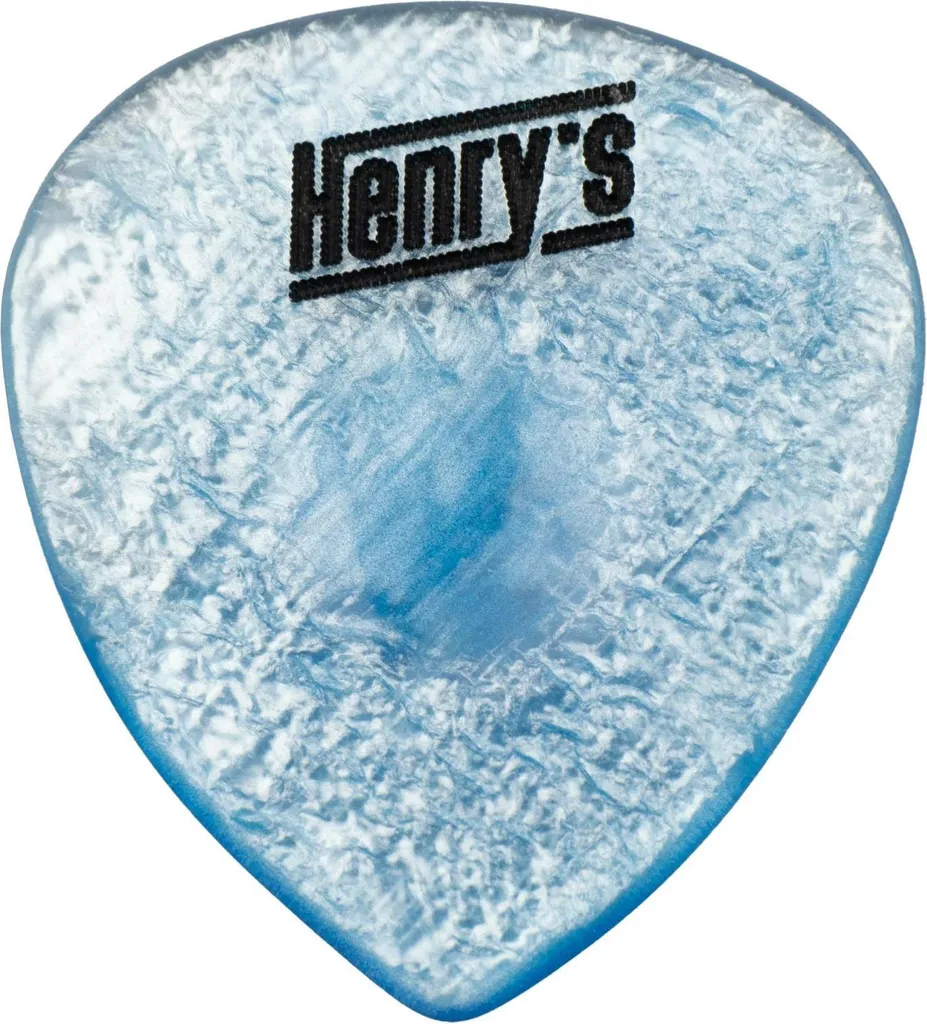 Médiators pour Jeu Rapide Henry's Buttone Shredder 2mm Bleu Clair - 3x