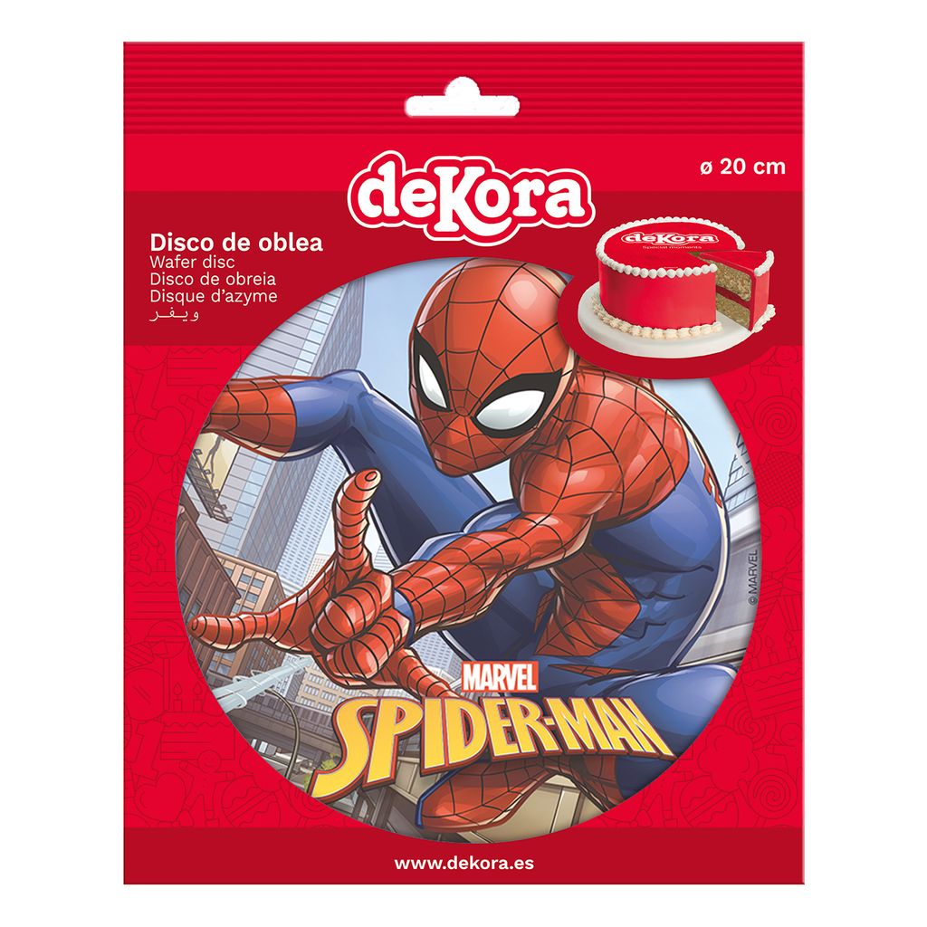 Essbares Papier Spiderman in Aktion 20cm Produktbild 2