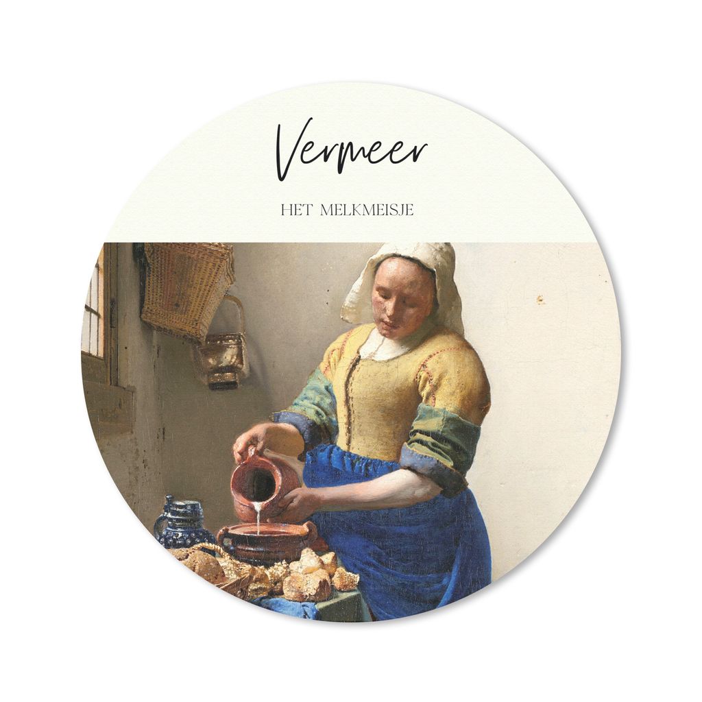 MuchoWow Mauspad Mousepad Milchmädchen - Johannes Vermeer - Kunst 30x30 cm - Mousepads - Maus Mat - Pad - Mausunterlage - Tischunterlage - Schre...