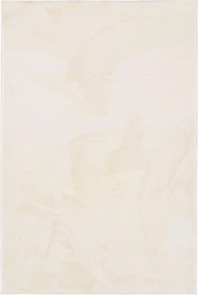 Tapis Salon Beige 120x180 cm - Anti-Glisse et Facile à Nettoyer Doux