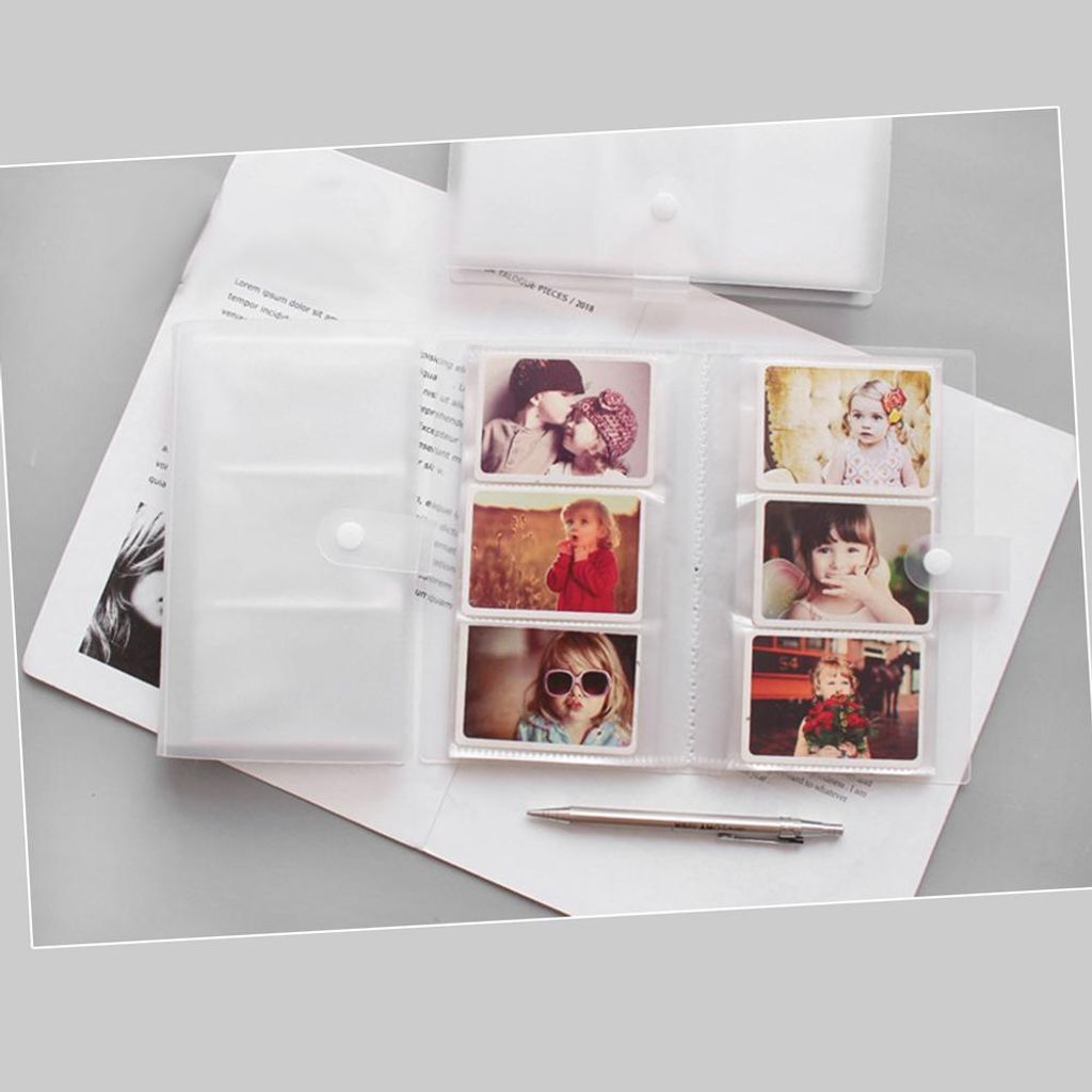 Transparenter Visitenkartenhalter aus Kunststoff, Namensbuch, Ausweis, Kredit-Organizer, Schutzseiten, 120 Fächer für das Büro