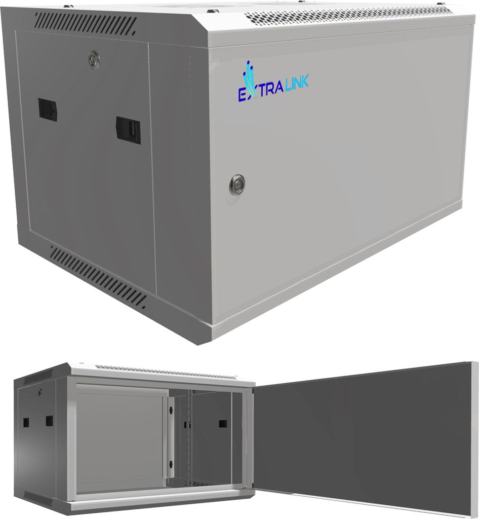 Extralink Netzwerkschrank 6U 600x450 ASP Grau 19 Zoll Produktbild 