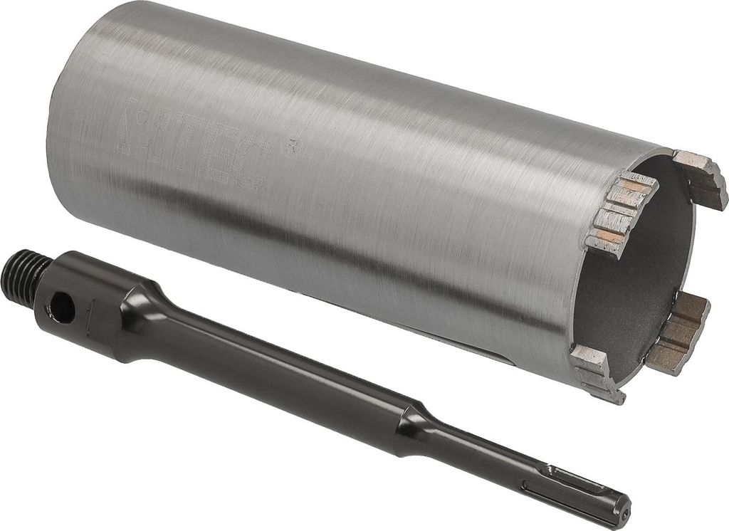 Diamant Bohrkrone Nutzlänge 180 mm Ø 72 mm SDS plus Adapter lang