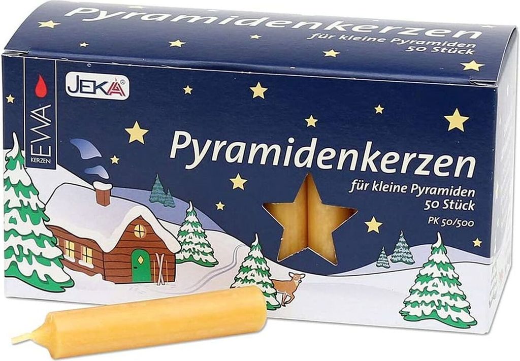 Pyramidové svíčky 50/500 přírodní pro malé pyramidy, 50 Obrázek produktu 4