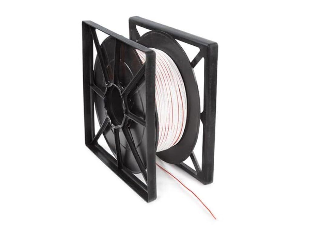 HQ-Power Lautsprecherkabel 2x0,75mm², 100 Meter, weiß, Rolle, OFC Kupferleiter, Audiokabel für Haus