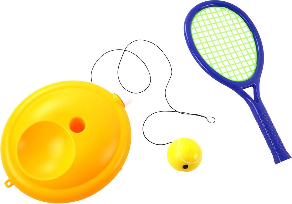 - Tennis Trainingsset - Außenspiel - 047255 - Multicolor - Plastik - 30 cm x 37 cm - Kinderspielzeug - Schlägerspiel - Ab 5 Jahren