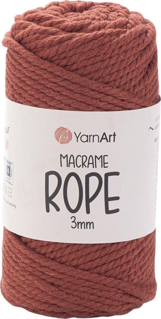 Yarn Art Macrame Rope 3 mm 63 m 785 Light Red Schnur