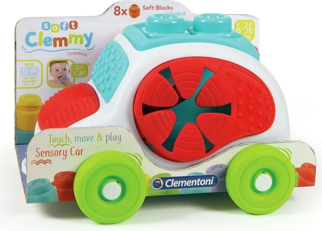 Voiture-jouet Clementoni pack de 8 voitures multicolores bébé - 2