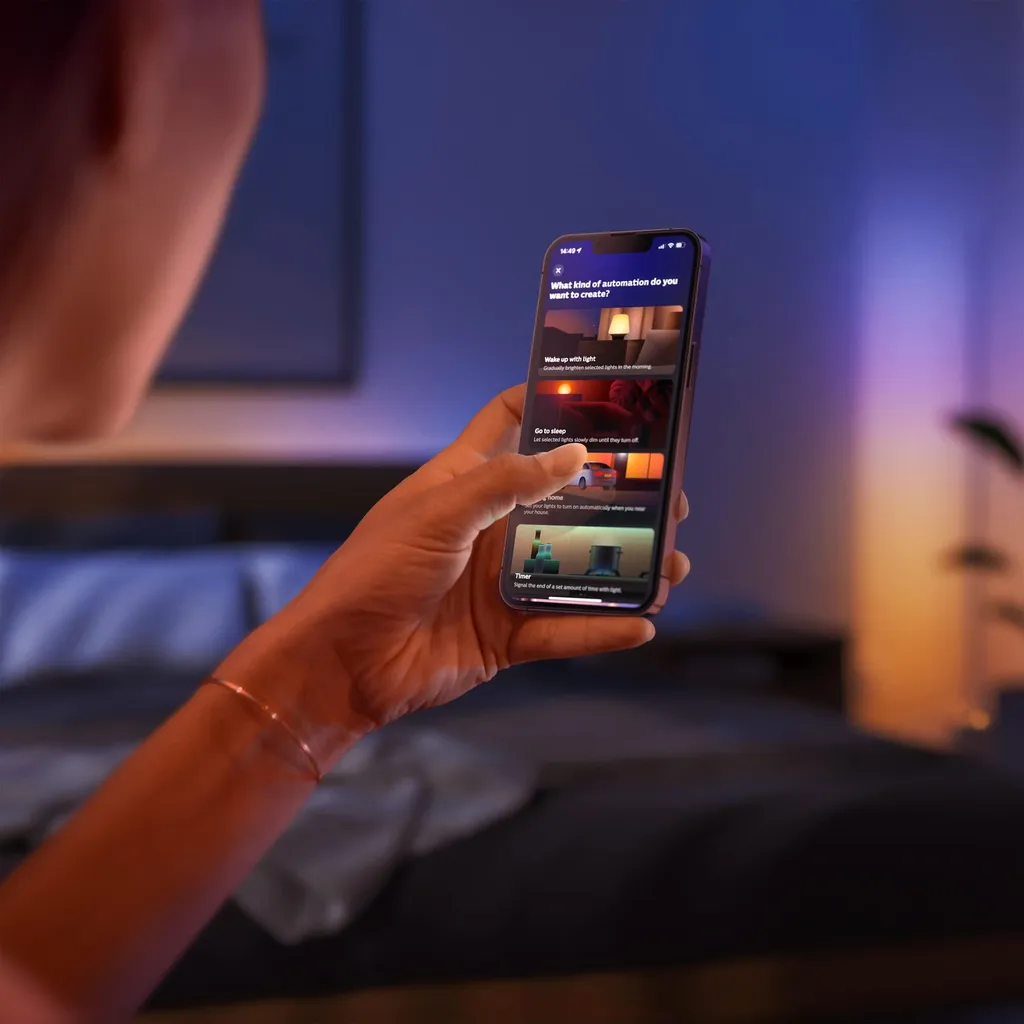 Philips Hue Gradient Signe Oak Lampe de table 730lm éclairage indirect - 5