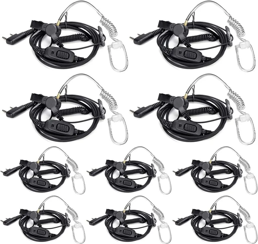 Casque Radio pour Sécurité et Événementiel Retevis EEK009 2 Broches