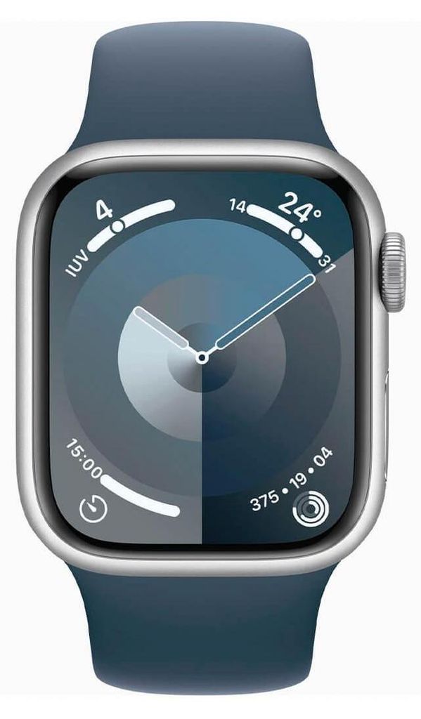 Apple WATCH Series 9 41mm GPS Aluminiumgehäuse Silber Produktbild 