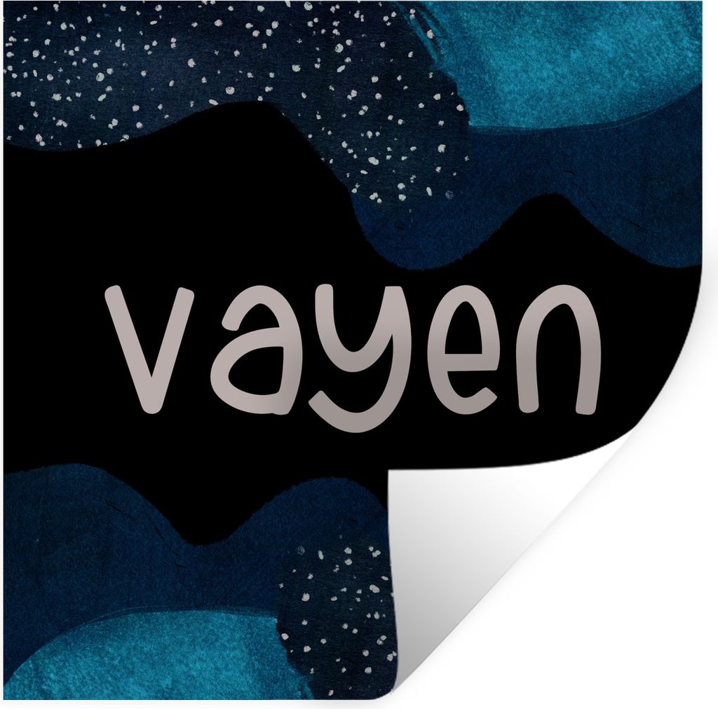 MuchoWow Wandtattoo Wandsticker Wandaufkleber Vayen - Pastell - Mädchen 50x50 cm Selbstklebend und Repositionierbar - Selbstklebend - Fototapeten