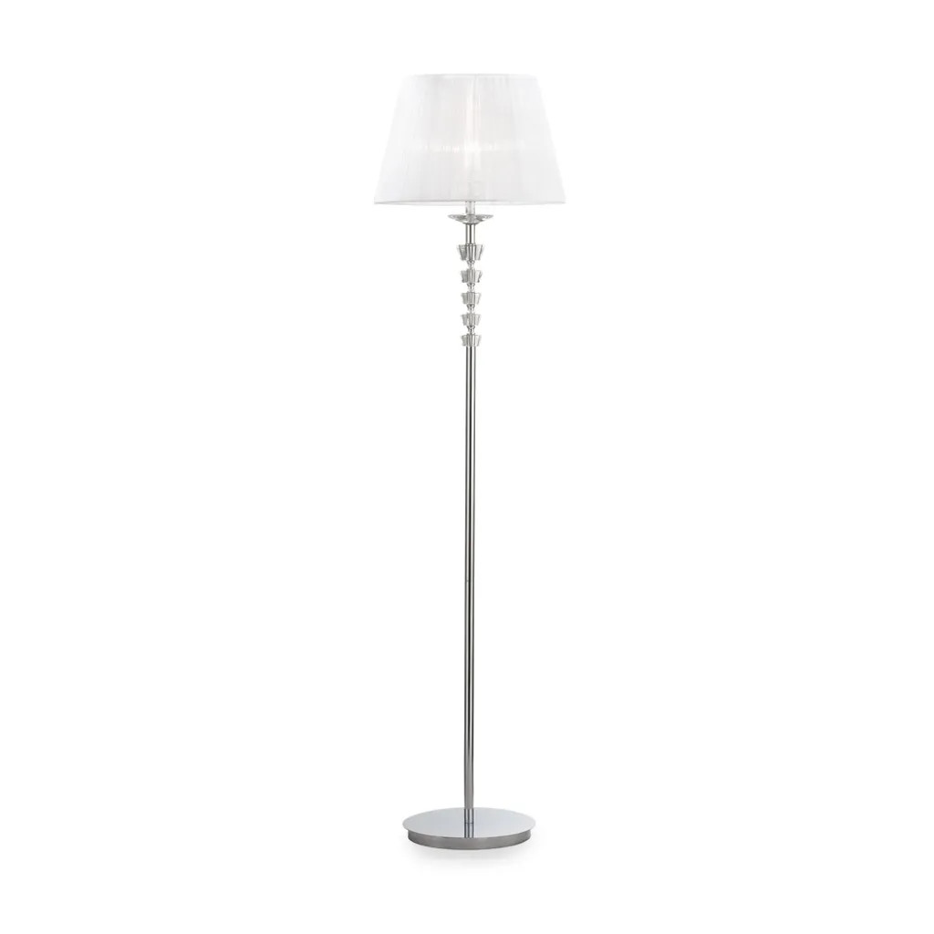 Lampadaire PEGASO blanc 1 ampoule pour éclairer vos coins sombres de salon
