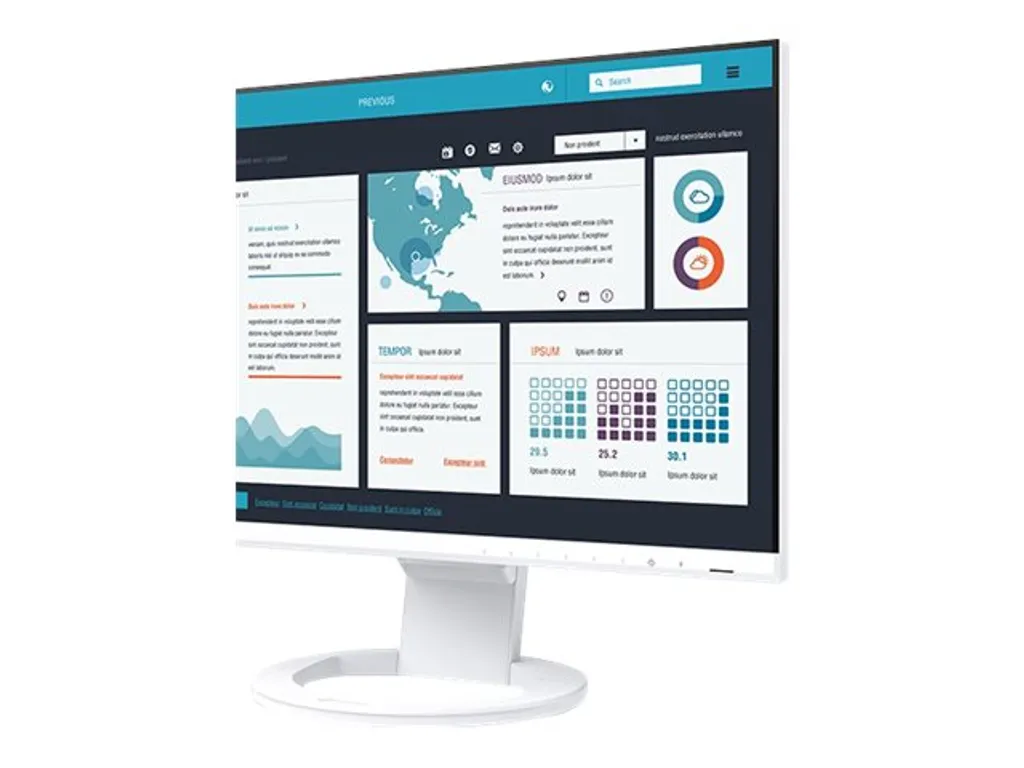 EIZO FlexScan EV2490-WT Écran 23,8" Full HD USB-C Blanc Haute Précision - 13