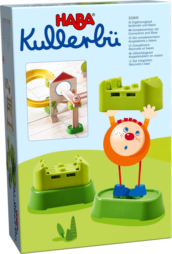 HABA 300849 - Kullerbü – Ergänzungsset Verbinder und Basis Produktbild 