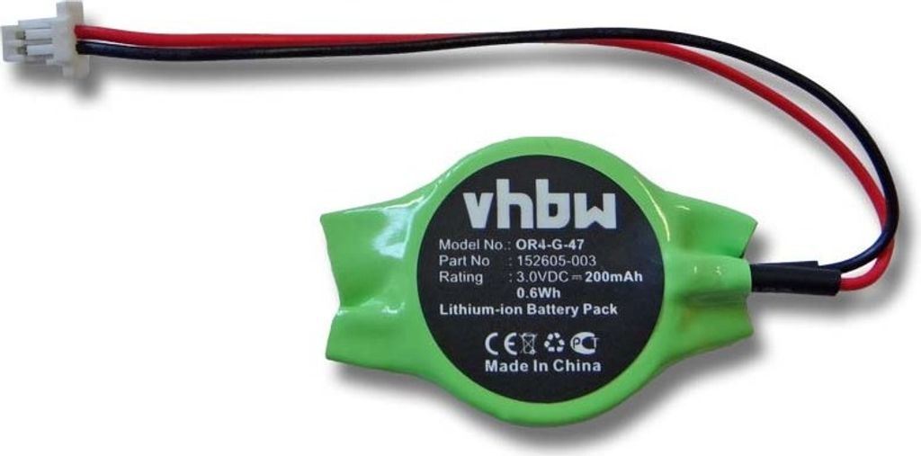 vhbw BIOS-Batterie kompatibel mit HP Compaq Armada M700, M300, E500 Computer Notebook (200 mAh, 3 V, Li-Ion)