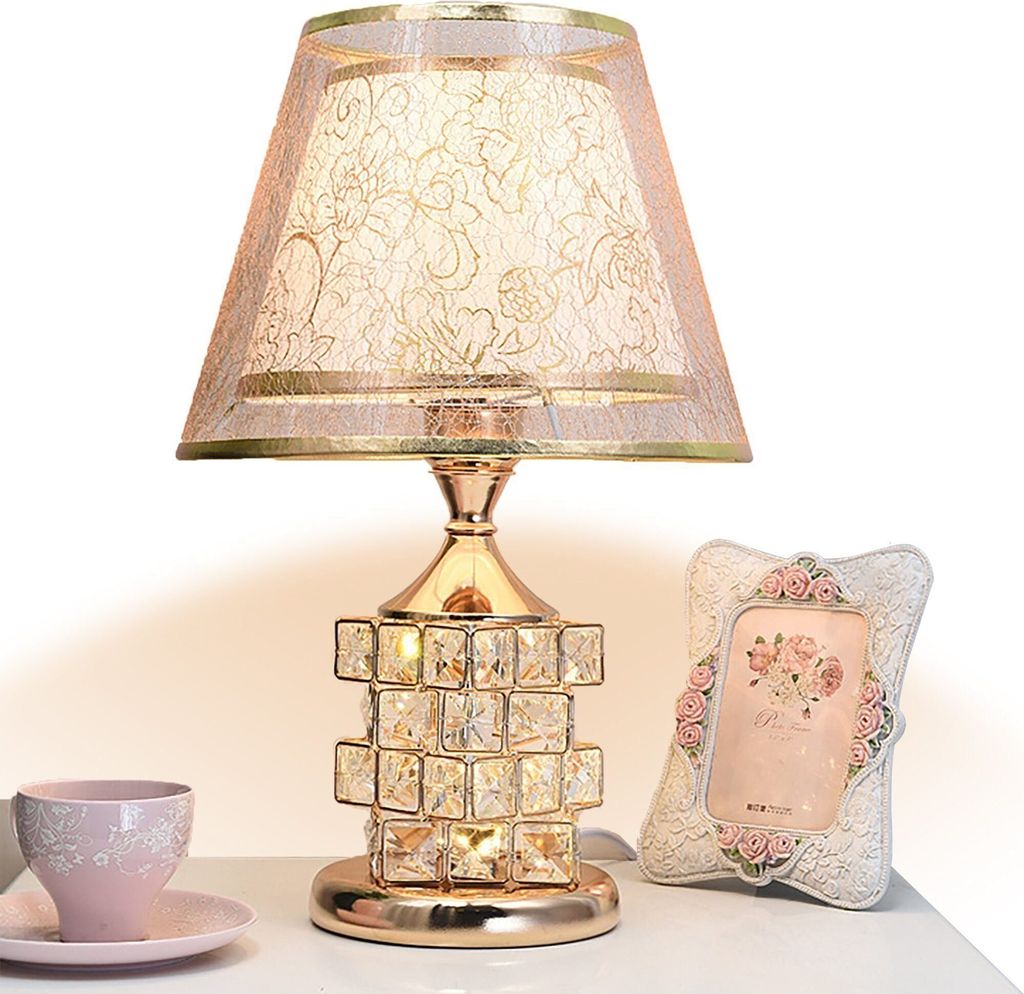 KUGI LED Tischleuchte Kristall Tischleuchte,Gold Tischlampe Produktbild 