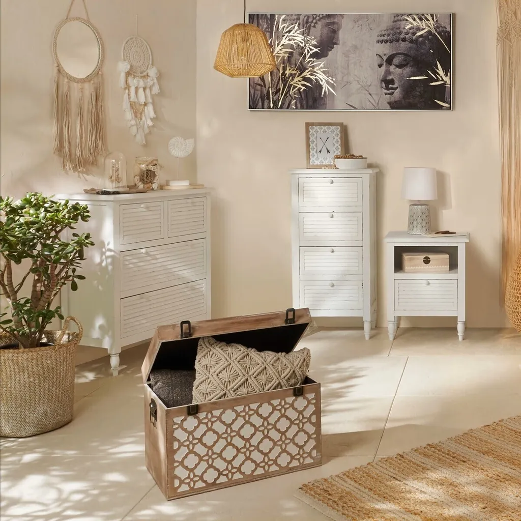 Lampe de bureau base céramique et abat-jour chic pour intérieur rétro - 6
