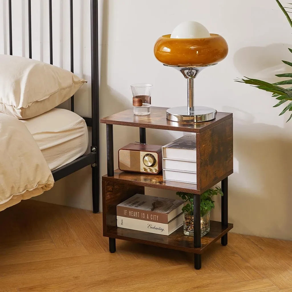 Table de nuit d'appoint pour chambre et salon : style rétro YD-TM152H