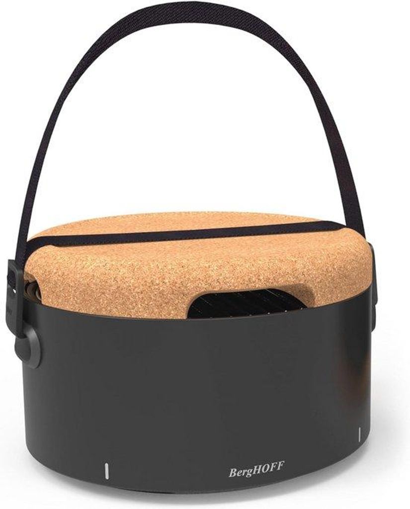 Portable Holzkohle-Grill - Kompakter Campinggrill mit Zubehör