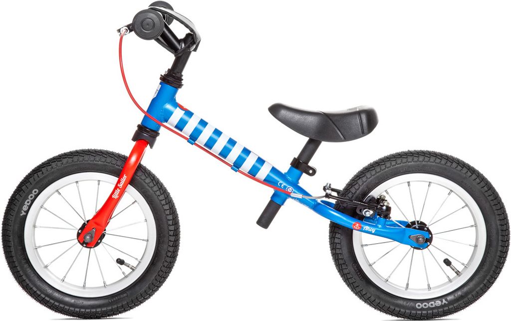 Yedoo Little Sailor - Laufrad für Kinder ab 1,5 Jahre, mit Luftreifen 12/12 und leichtem Aluminiumrahmen, , Blau