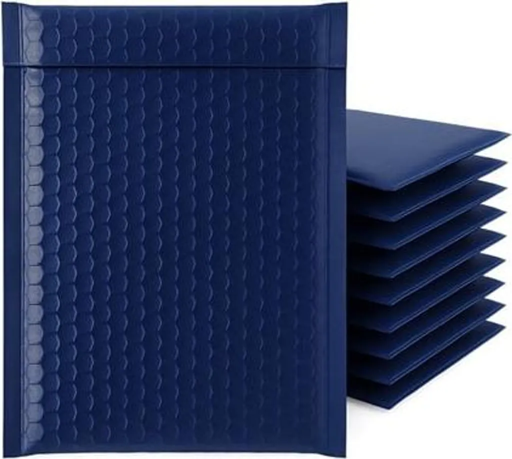 Pochette Rembourrée Métallisée Bleu Foncé 23x32 cm pour Envoi Sécurisé