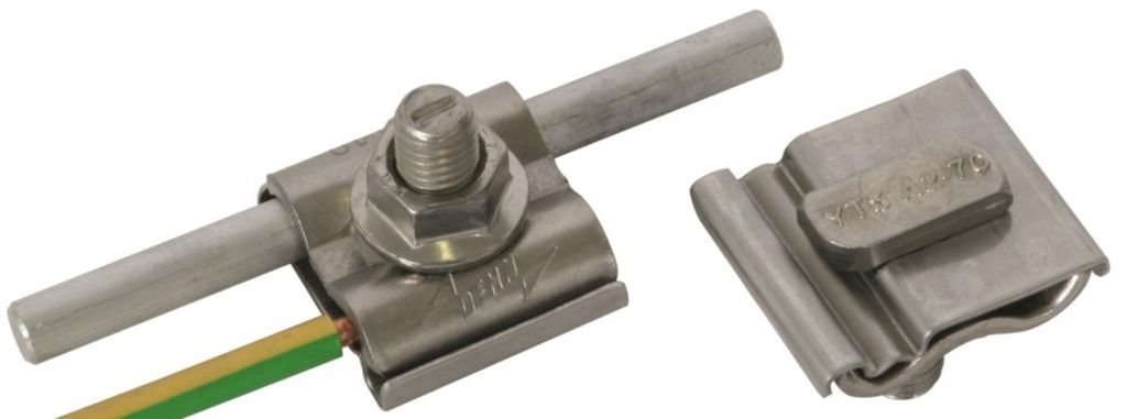 DEHN UEK 8.10 AQ4 50 HKSM10 V2A, Mastschelle, Edelstahl, 50 Produktbild 