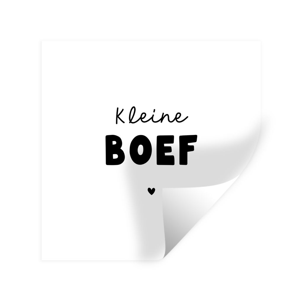 MuchoWow Wandtattoo Wandsticker Wandaufkleber Kinder - Zitate - Kleiner Schlingel - Sprichwörter 100x100 cm Selbstklebend und Repositionierbar -...