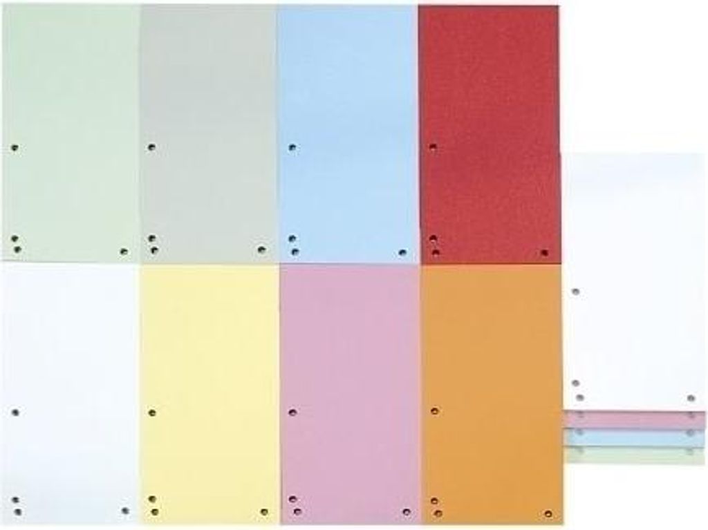 Trennblätter für Ordner 235x105 100 Stück Weiß