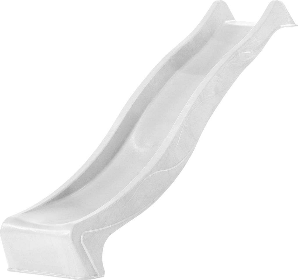 AXI Sky230 Rutsche mit Wasseranschluss Weiß - 228 cm | Anbau Element für Kinder Spielturm /  Spielhaus / Stelzenhaus | Wasserrutsche / Anbaurutsche
