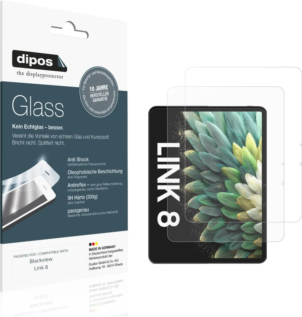 Protection Blackview Link 8 anti-reflet et rayures lot 2 verre souple 9H