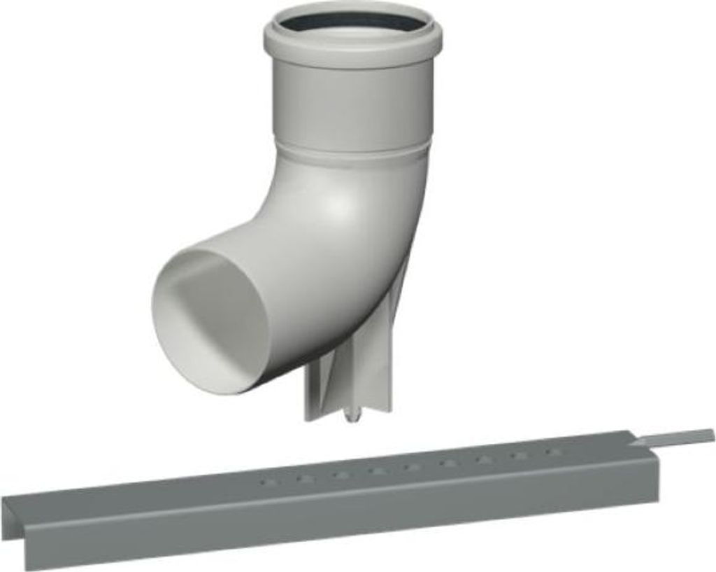 Bertrams Polyline EW Befestigungsset 40BS60 Stützbogen mit Auflageschiene, DN 60
