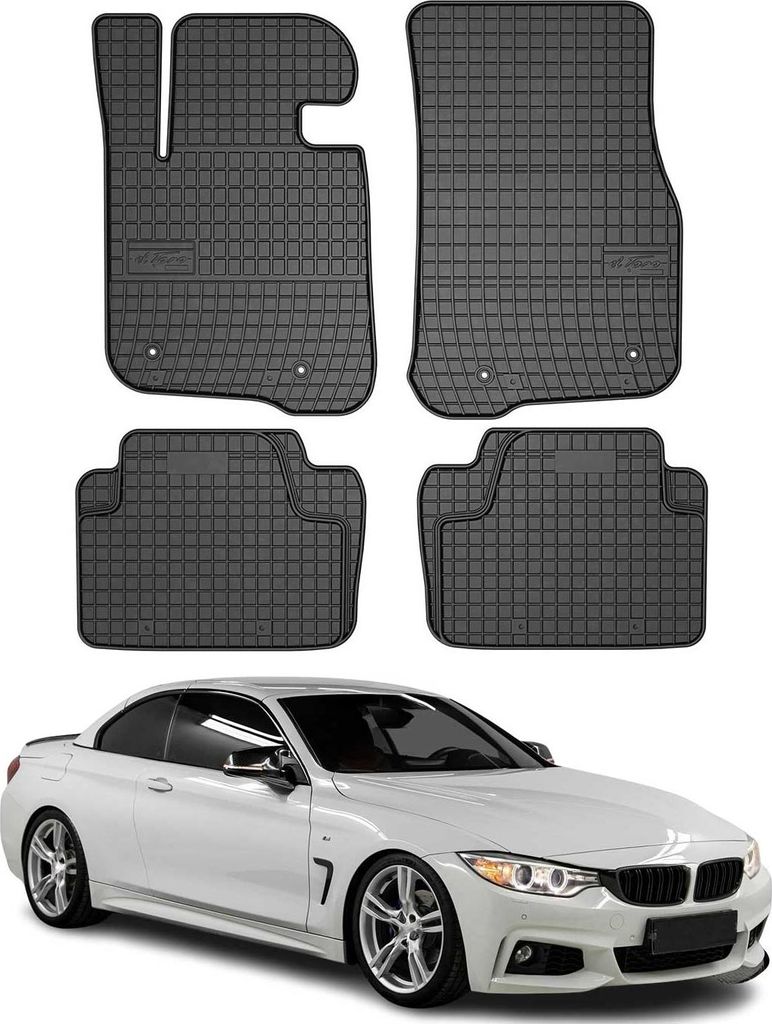 2013-2021 BMW 4er F33 F36 Cabrio Gran Coupe Fußmatten Gummi Produktbild 