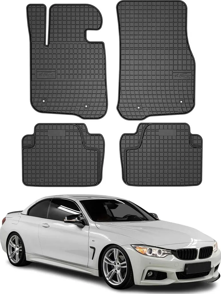 Tappetini Gomma BMW Serie 4 F33 F36 | 2013-2021 | Protezione Totale