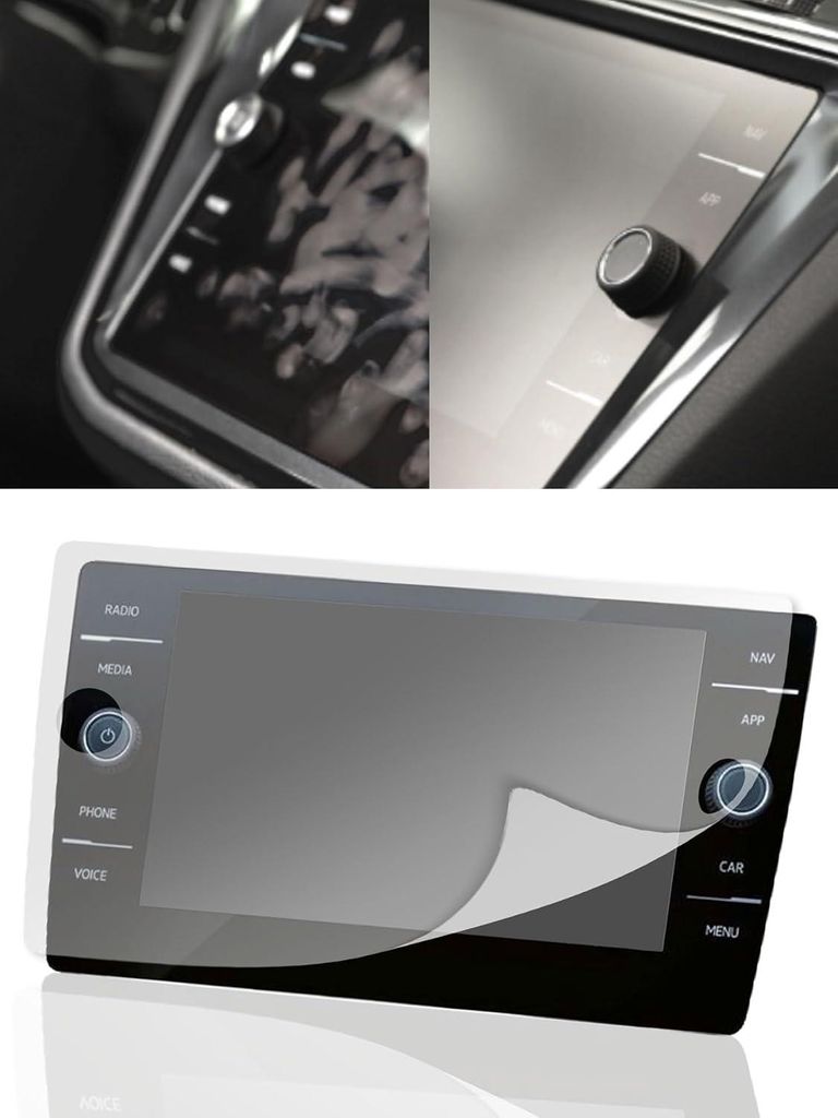 Displaybeschermfolie für Volkswagen Discover Media & Pro - selbstheilend, matt, antibakteriell und anti-Fingerabdruck