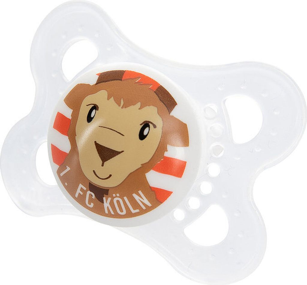 1. FC Köln Baby-Schnuller 2er Set Schnute + Logo 0-6 Monate Produktbild 3