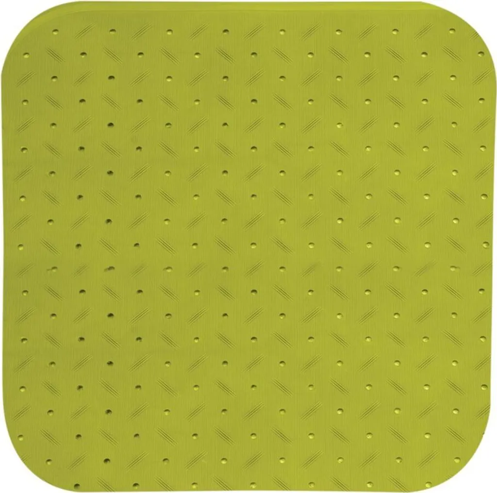 Tappetino Doccia MSV Verde 54x54 Antibatterico Lavabile Lavatrice