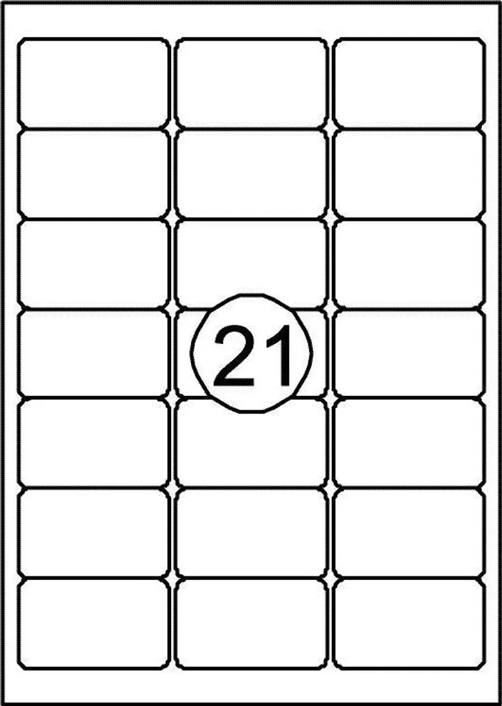 Étiquettes Autocollantes Format A4 Quantore 63,5 x 38,1 mm pour Bureau
