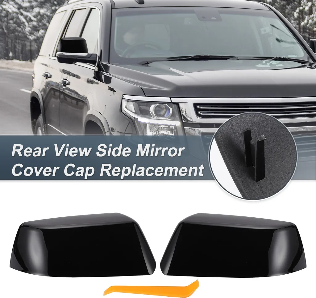 Garnitures de Rétroviseurs Noir Brillant Anti-Rayures pour Grand SUV