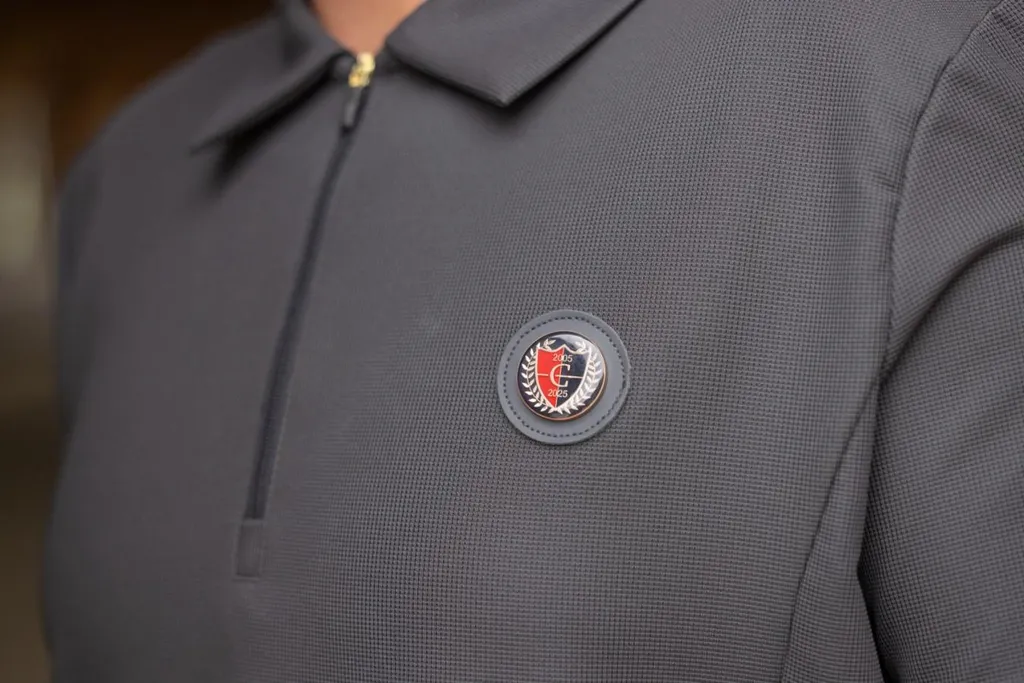 Polo anti-transpiration Covalliero Anniversary graphite homme M
