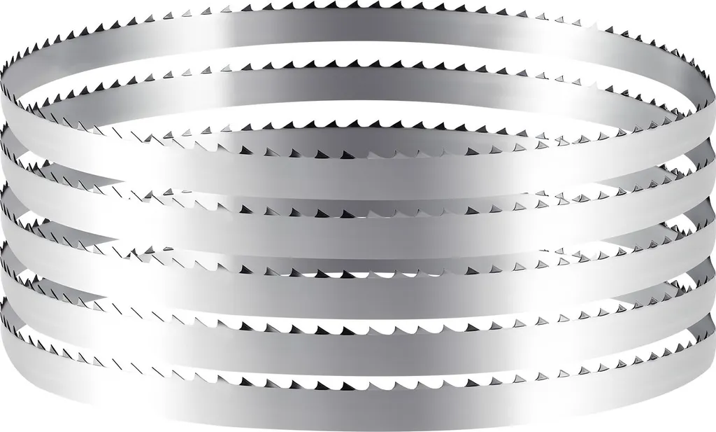 Lama a nastro VEVOR, 1832x12,7x0,5 mm, lama per legno a 4 denti, denti temprati (18 HRC), Acciaio al carbonio SK5 ad alta resistenza, larghezza 12,7 mm, lama di ricambio per seghe a nastro standard, 1 set