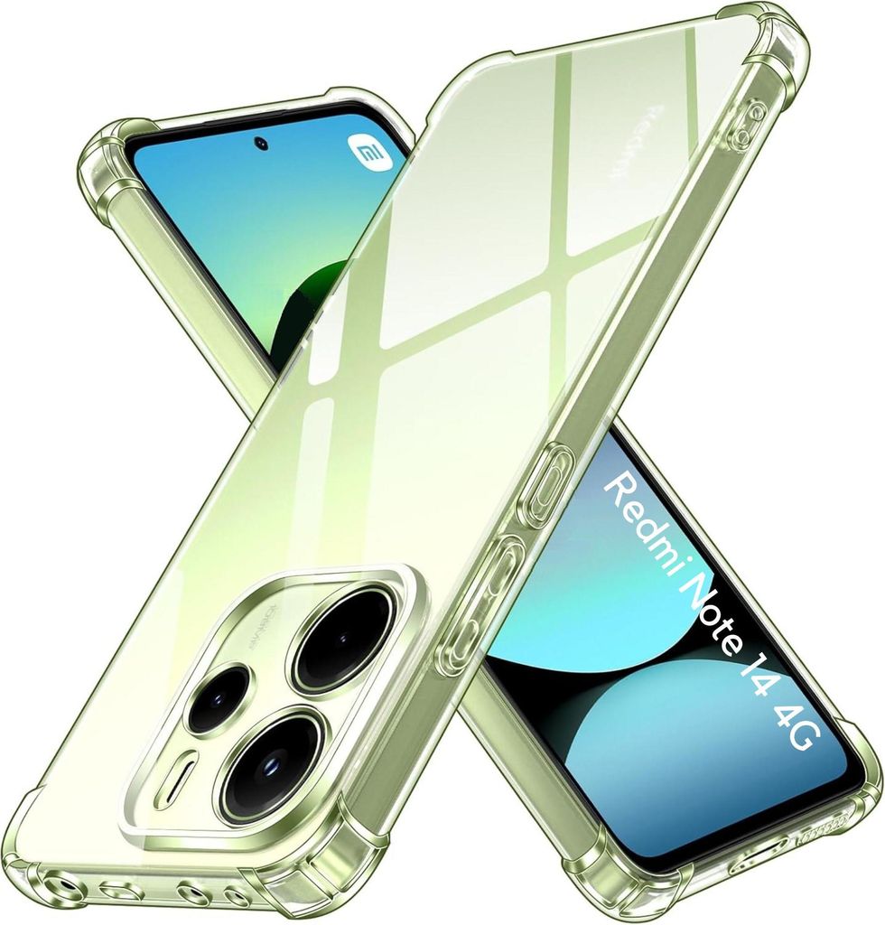 Hülle für Xiaomi Redmi Note 14 4G (Global Version) - Stoßfeste Transparent Handyhülle Kratzfest Schutzhülle Ultra Dünn Phonillico