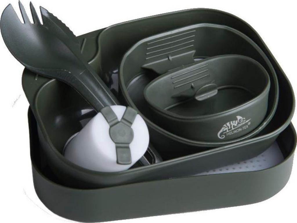 Set di stoviglie in plastica, nero Immagine del prodotto 