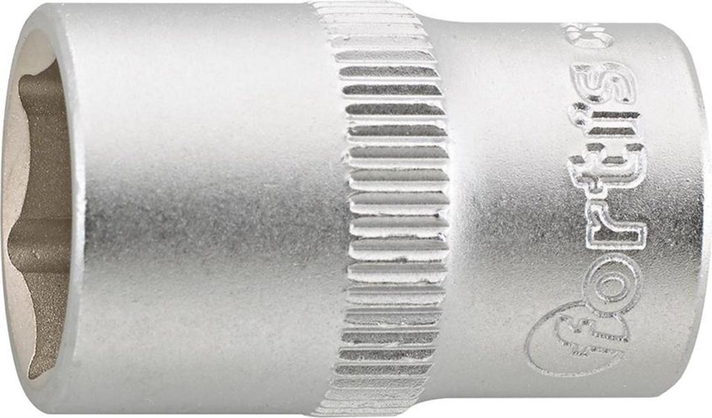 Fortis Steckschlüssel-Einsatz 3/8, 13 mm, 6kt.