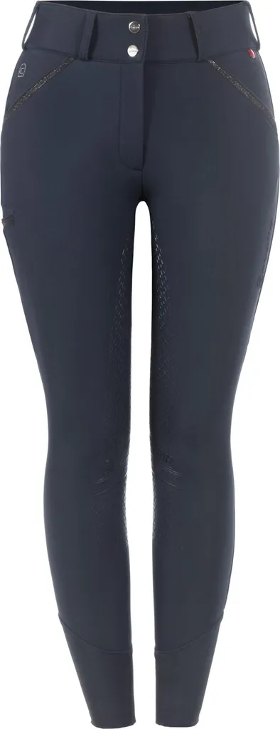 Pantalon équitation thermique femme bleu foncé Cavallo Calista T40