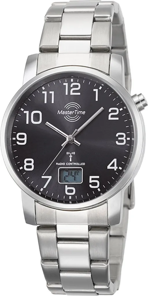 Montre à Quartz Radio Pilotée pour Homme Master Time Basic en Acier
