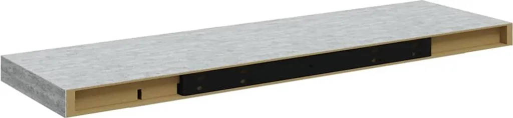 Scaffale di Design Grigio Cemento 80x23,5 cm - Eleganza MDF - 8
