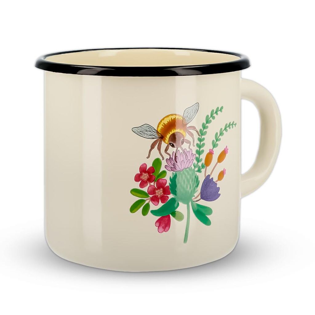 Kuketo | Emaille-Becher 1 l – Turistische Tasse – Kleiner Produktbild 