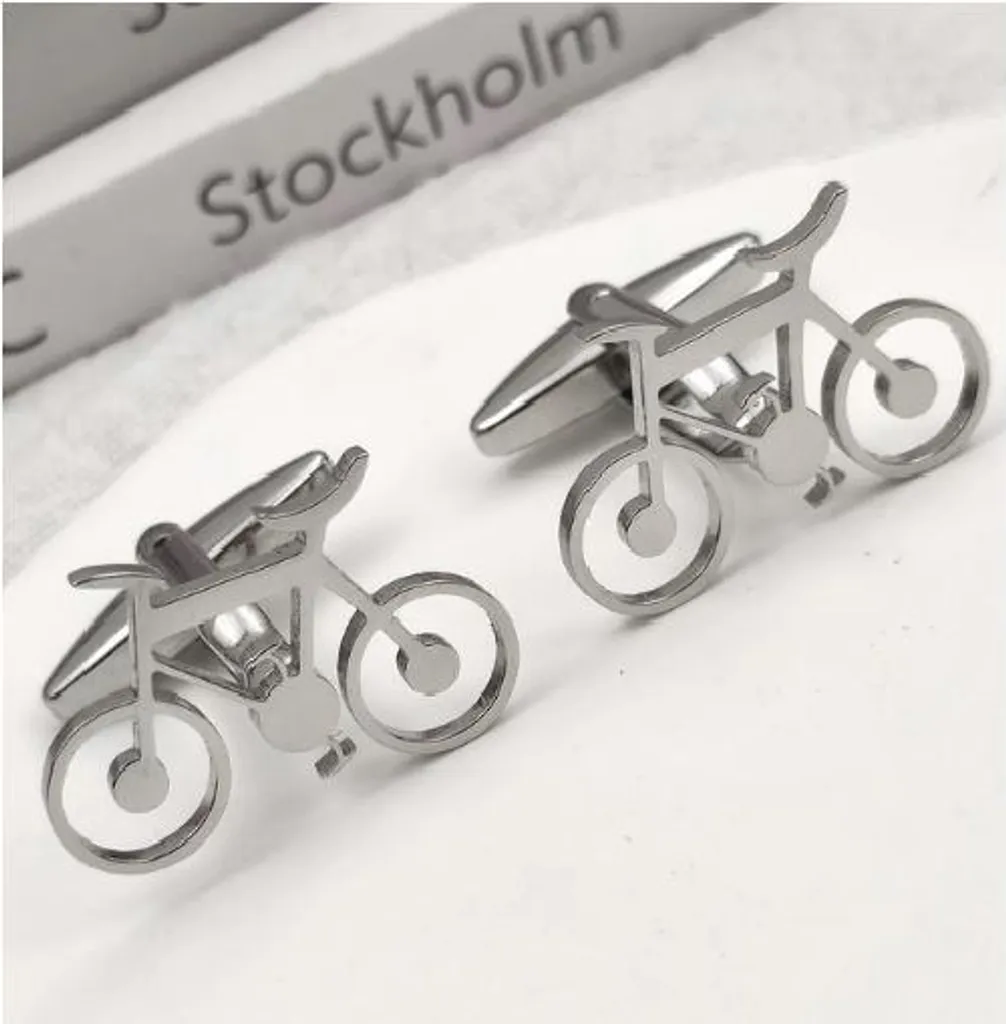 Boutons de manchette vélo de course II : Personnalisez votre costume